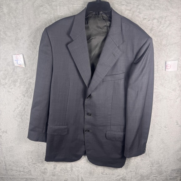Corneliani Other - Corneliani Blazer Mens 52L(EU) 42L Gray Check Super 120s Wool Made Italy Coat
